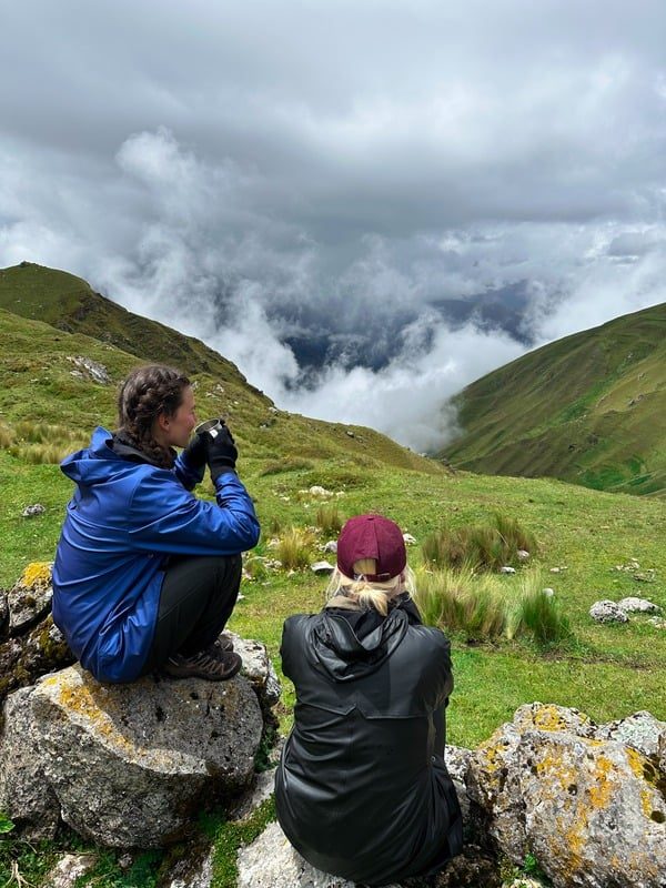 Above the clouds in the Andes